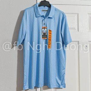 Pebble Beach Men Dry-Luxe Performance Polo (Comet,‎ )